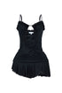 Uriah Mesh Ruched Cami Mini Dress